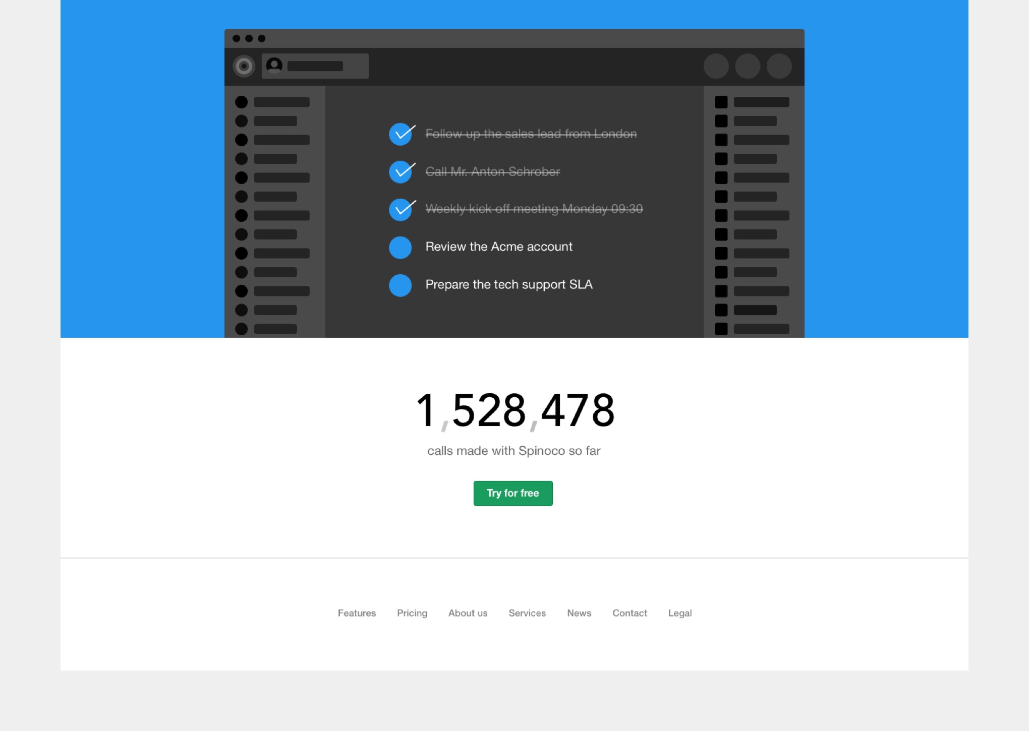 Spinoco - Marketing website