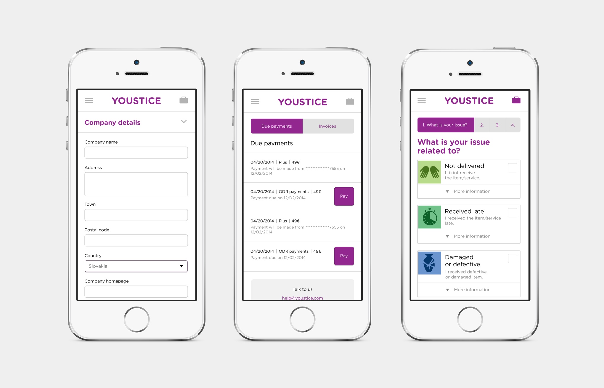 Youstice - Visual Desing